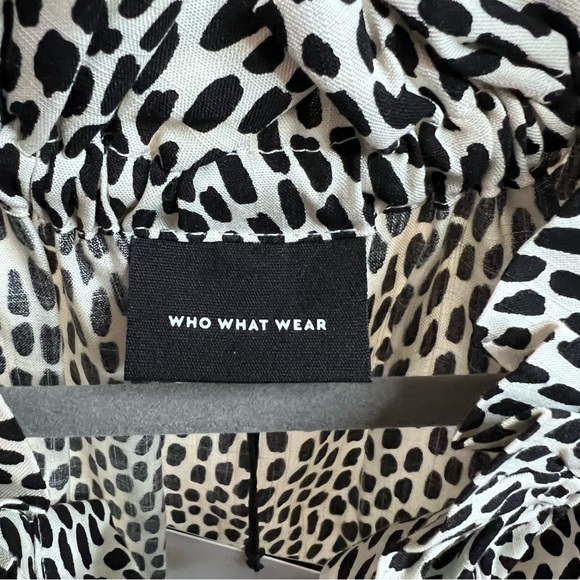 Who what wear leopard animal print short sleeve pullover blouse top-size XXL - Picture 10 of 12